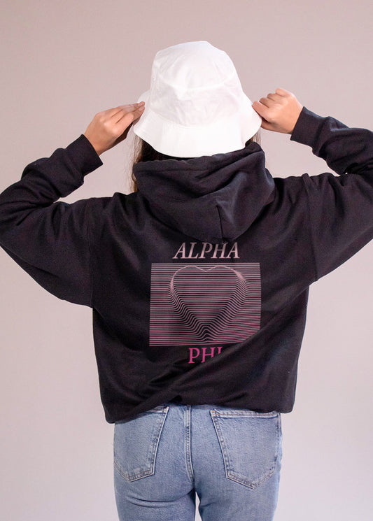 Alpha Phi Heartbeat Graphic Hoodie
