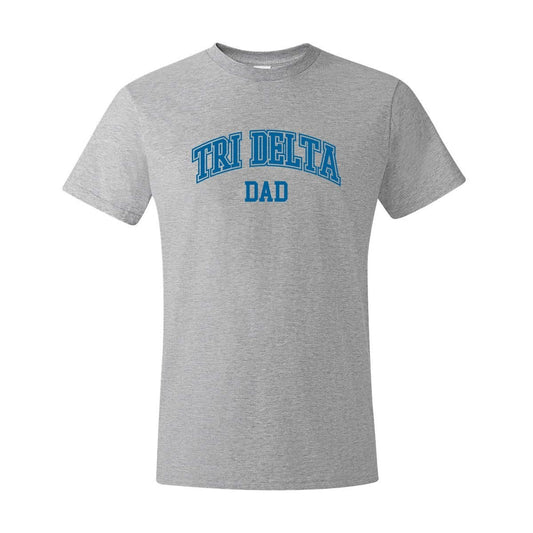 Tri Delta Heather Gray Dad Tee | Delta Delta Delta | Shirts > Short sleeve t-shirts