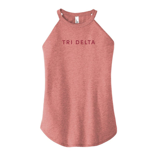 Tri Delta Blush Rocker Tank | Delta Delta Delta | Shirts > Tank tops