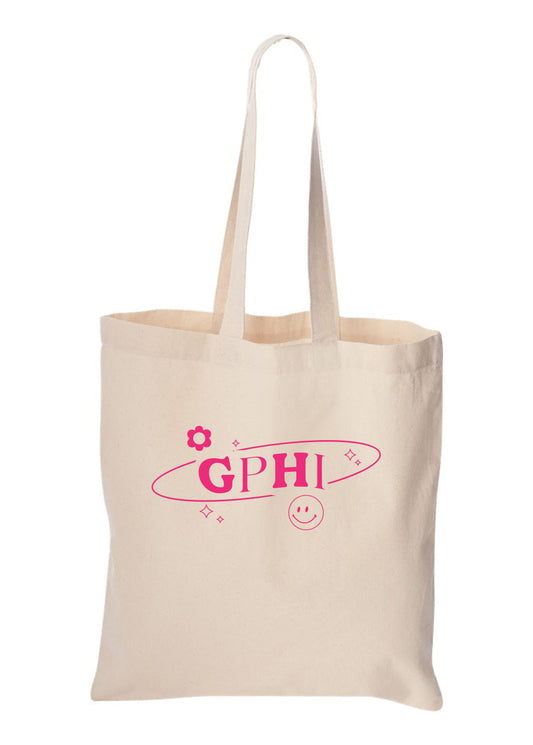 Gamma Phi Beta Pink Y2K Tote Bag