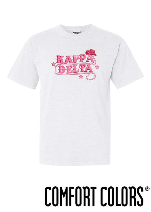 Kappa Delta Comfort Colors Cowgirl Tee