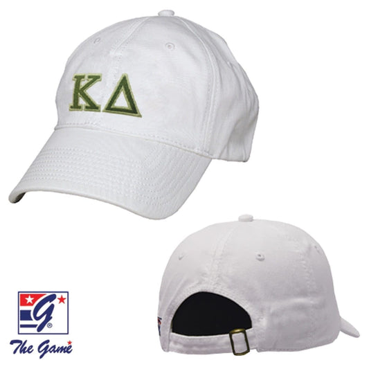 Kappa Delta White Baseball Hat | Kappa Delta | Headwear > Billed hats