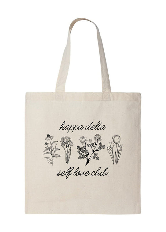 Kappa Delta Self Love Club Tote Bag