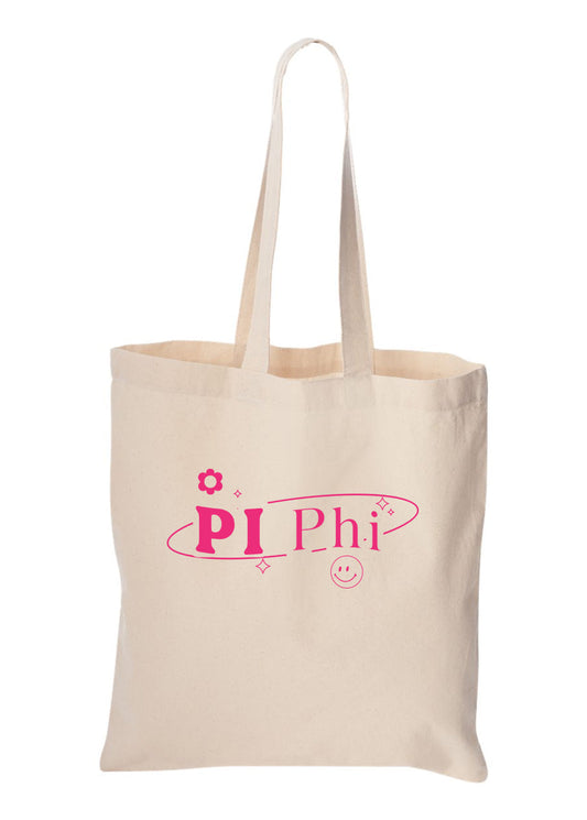 Pi Phi Pink Y2K Tote Bag