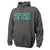 Zeta Dark Heather Hoodie with Sewn On Letters