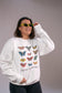 White Butterfly Crewneck