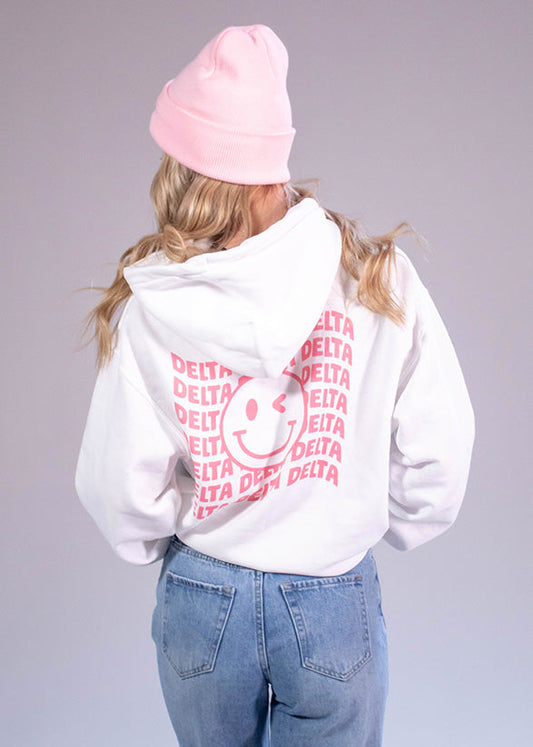 White Smiley Hoodie