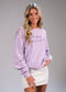 Pi Phi Purple Comfort Colors Crewneck | Pi Beta Phi | Sweatshirts > Crewneck sweatshirts