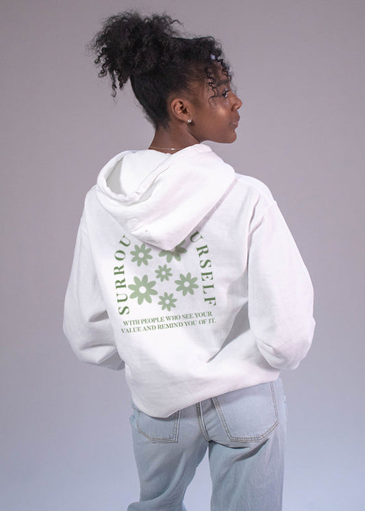 Gamma Phi Beta See Your Value White Hoodie