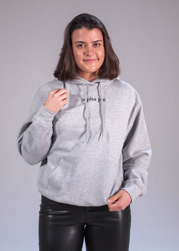 Alpha Gam See Your Value Grey Hoodie