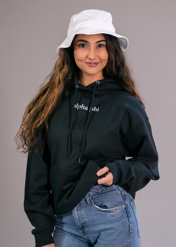 Alpha Phi See Your Value Black Hoodie