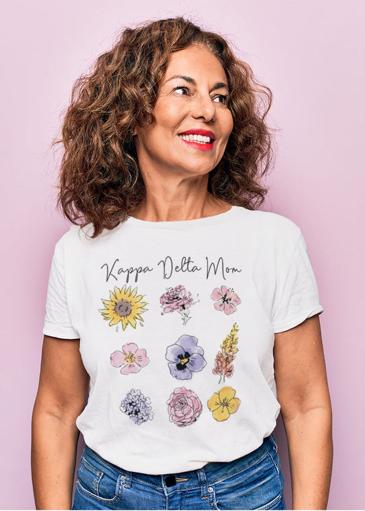 Kappa Delta Flower Garden Mom Tee