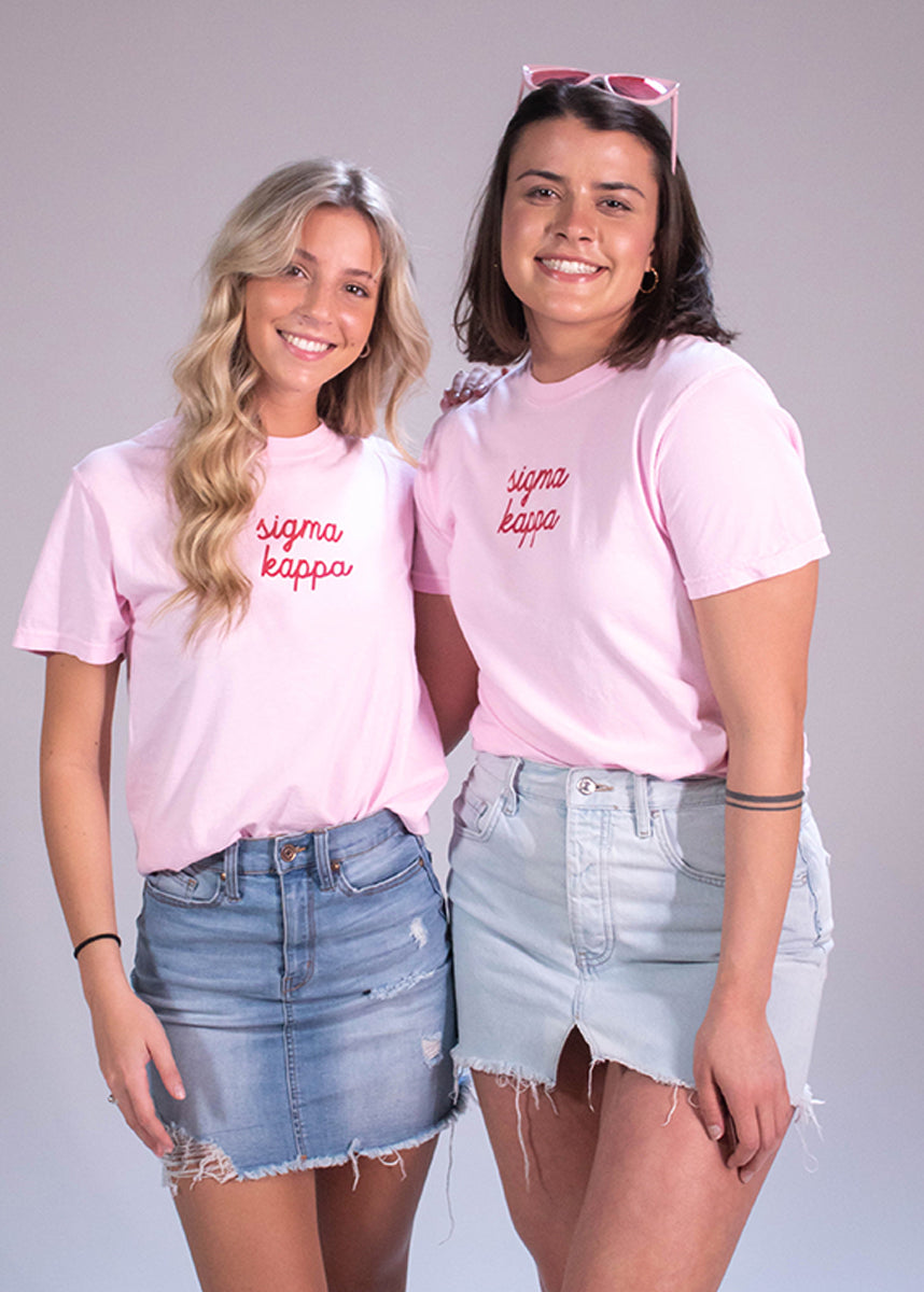 New! Chi Omega Comfort Colors Support Your Local Sorority Tee | Chi Omega | Shirts > Short sleeve t-shirts
