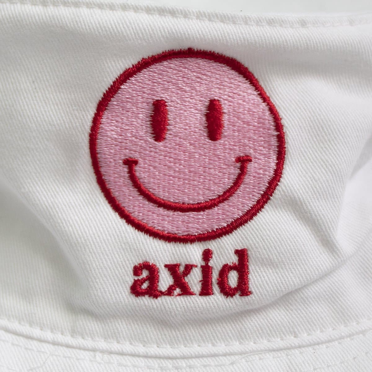Alpha Gam Smiley Bucket Hat | Alpha Gamma Delta | Headwear > Bucket hats