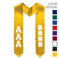 Alpha Chi Pick Your Own Colors Graduation Stole | Alpha Chi Omega | Apparel > Stoles