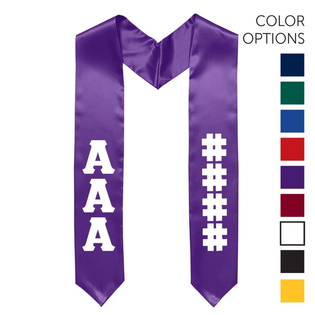 ADPi Pick Your Own Colors Graduation Stole | Alpha Delta Pi | Apparel > Stoles
