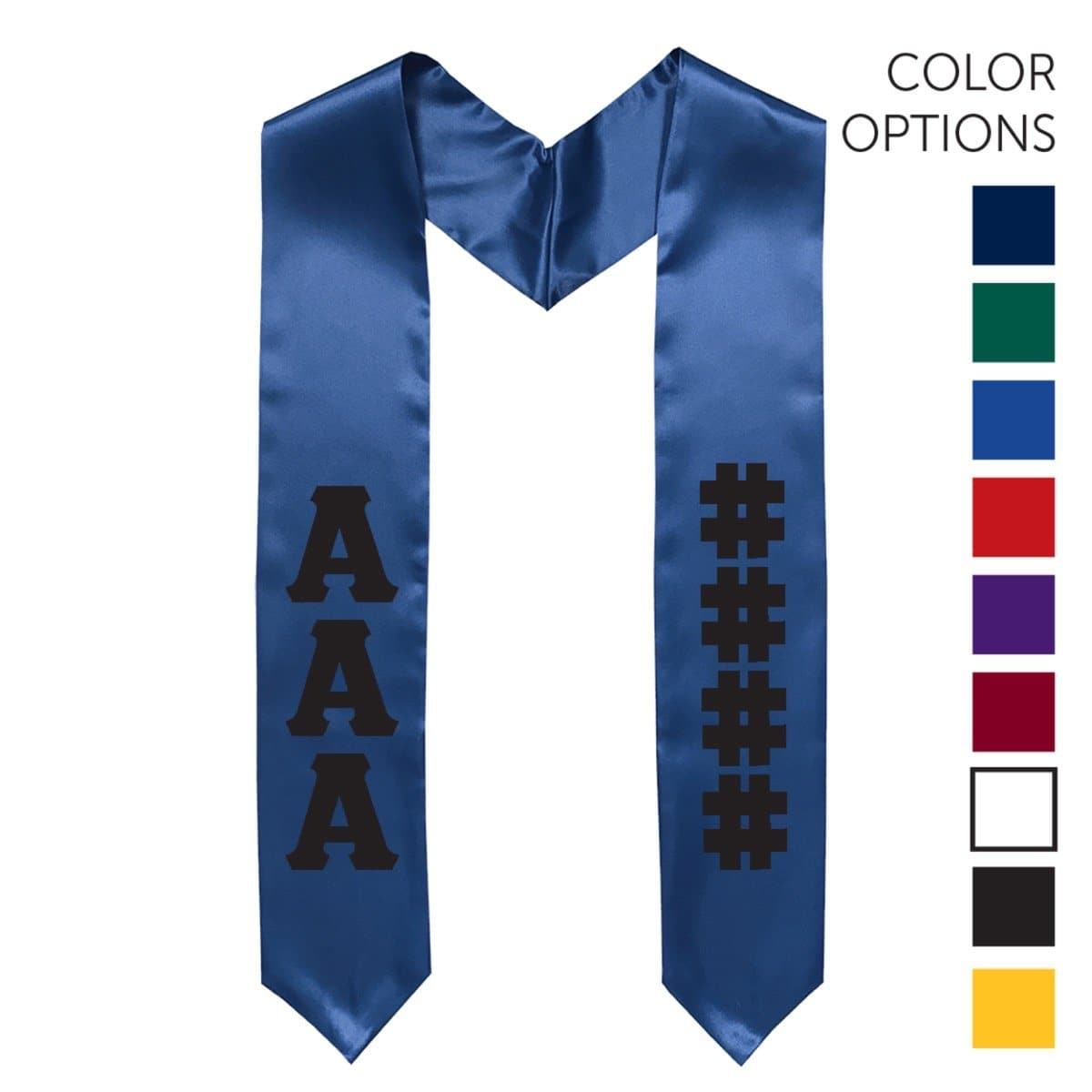 Delta Gamma Pick Your Own Colors Graduation Stole | Delta Gamma | Apparel > Stoles