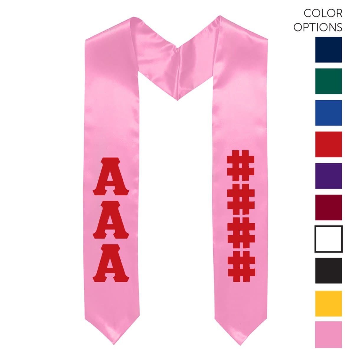 AXiD Pick Your Own Colors Graduation Stole | Alpha Xi Delta | Apparel > Stoles