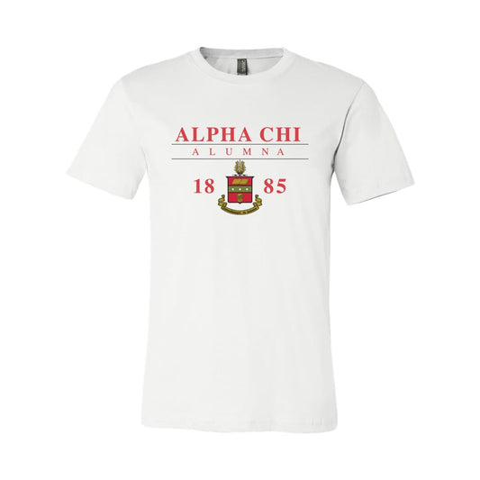 Alpha Chi Alumna Crest Short Sleeve Tee | Alpha Chi Omega | Shirts > Short sleeve t-shirts