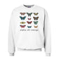 Alpha Chi White Butterfly Crewneck