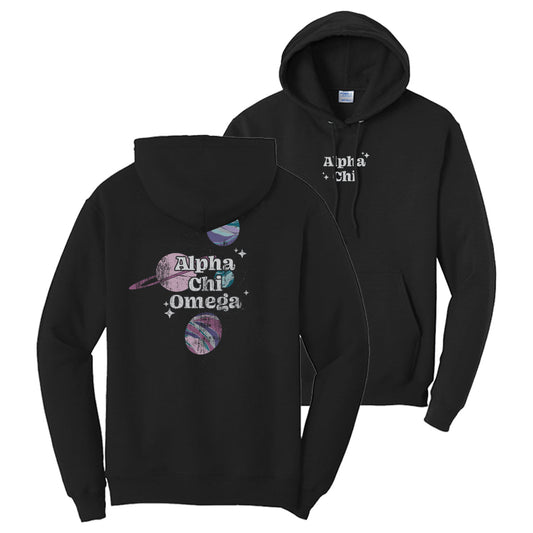 Alpha Chi Out Of This World Black Hoodie