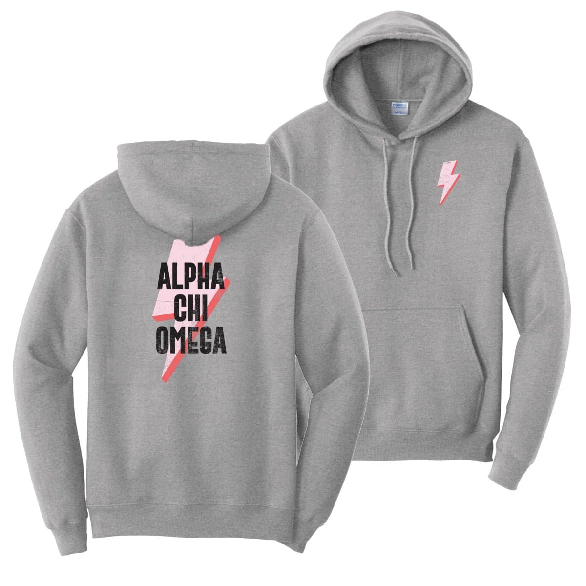 New! Alpha Chi Lightning Bolt Hoodie | Alpha Chi Omega | Sweatshirts > Hooded sweatshirts