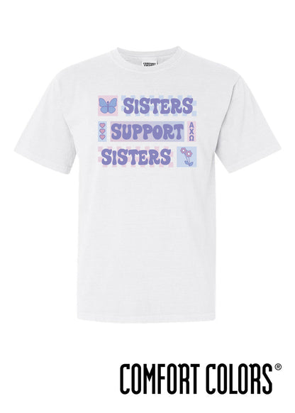 Comfort Colors Sisters Support Sisters Tee