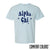 Alpha Chi Comfort Colors Baby Blue Star Tee