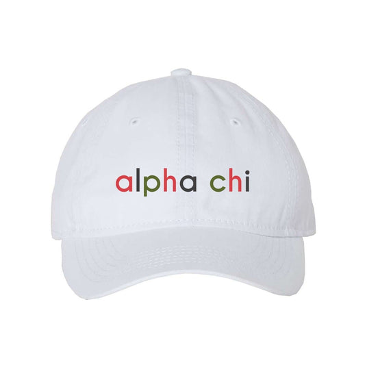 Alpha Chi Keep It Colorful Ball Cap | Alpha Chi Omega | Headwear > Billed hats