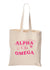 Alpha Chi Pink Y2K Tote Bag