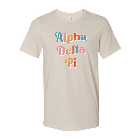ADPi Retro Pop Tee | Alpha Delta Pi | Shirts > Short sleeve t-shirts