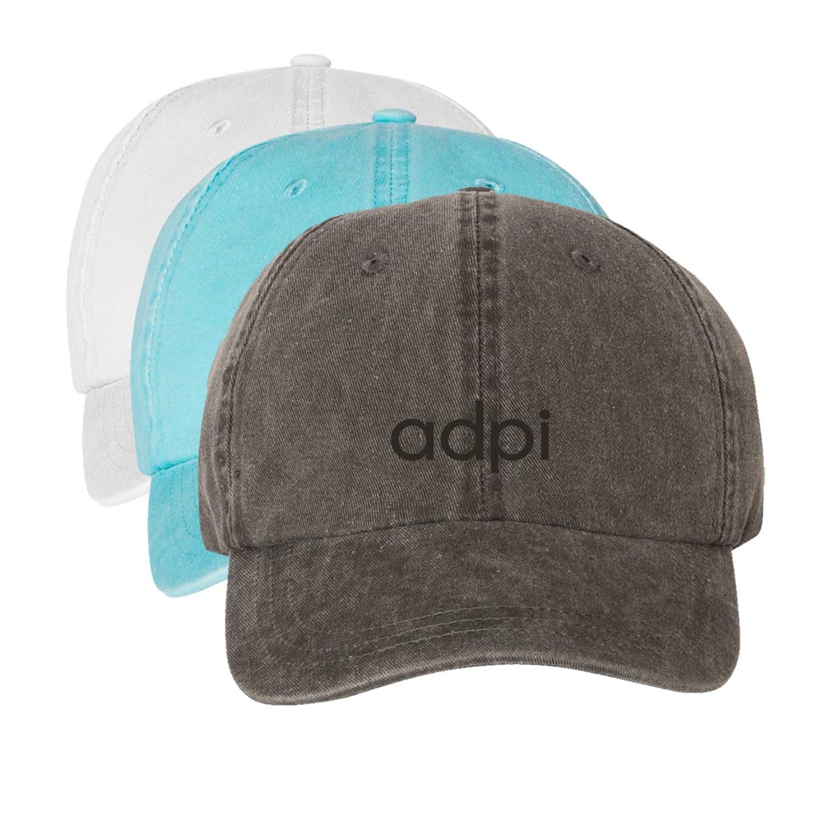 ADPi Tone On Tone Hat | Alpha Delta Pi | Headwear > Billed hats