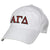 Alpha Gam White Baseball Hat