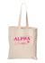 Alpha Gam Pink Y2K Tote Bag