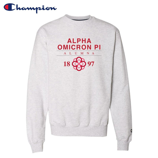 AOII Alumni Champion Sweatshirt | Alpha Omicron Pi | Sweatshirts > Crewneck sweatshirts