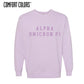 AOII Purple Comfort Colors Crewneck | Alpha Omicron Pi | Sweatshirts > Crewneck sweatshirts