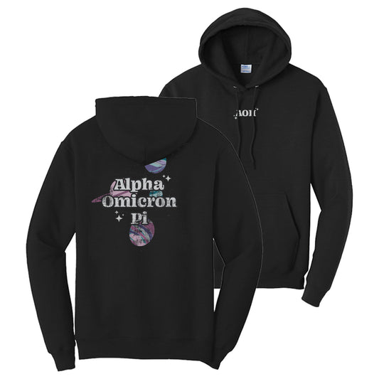 AOII Out Of This World Black Hoodie
