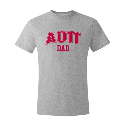 AOII Heather Gray Dad Tee | Alpha Omicron Pi | Shirts > Short sleeve t-shirts