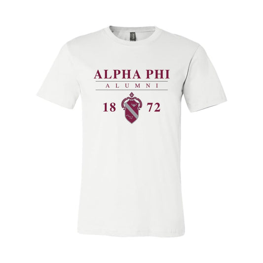 Alpha Phi Alumna Crest Short Sleeve Tee | Alpha Phi | Shirts > Short sleeve t-shirts