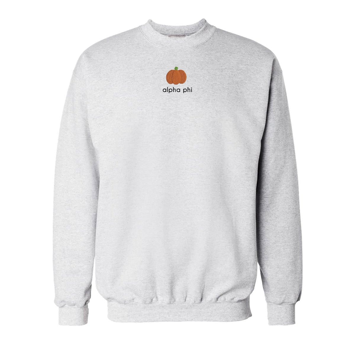 Alpha Phi Hello Pumpkin Embroidered Crew | Alpha Phi | Sweatshirts > Crewneck sweatshirts