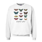 Alpha Phi White Butterfly Crewneck