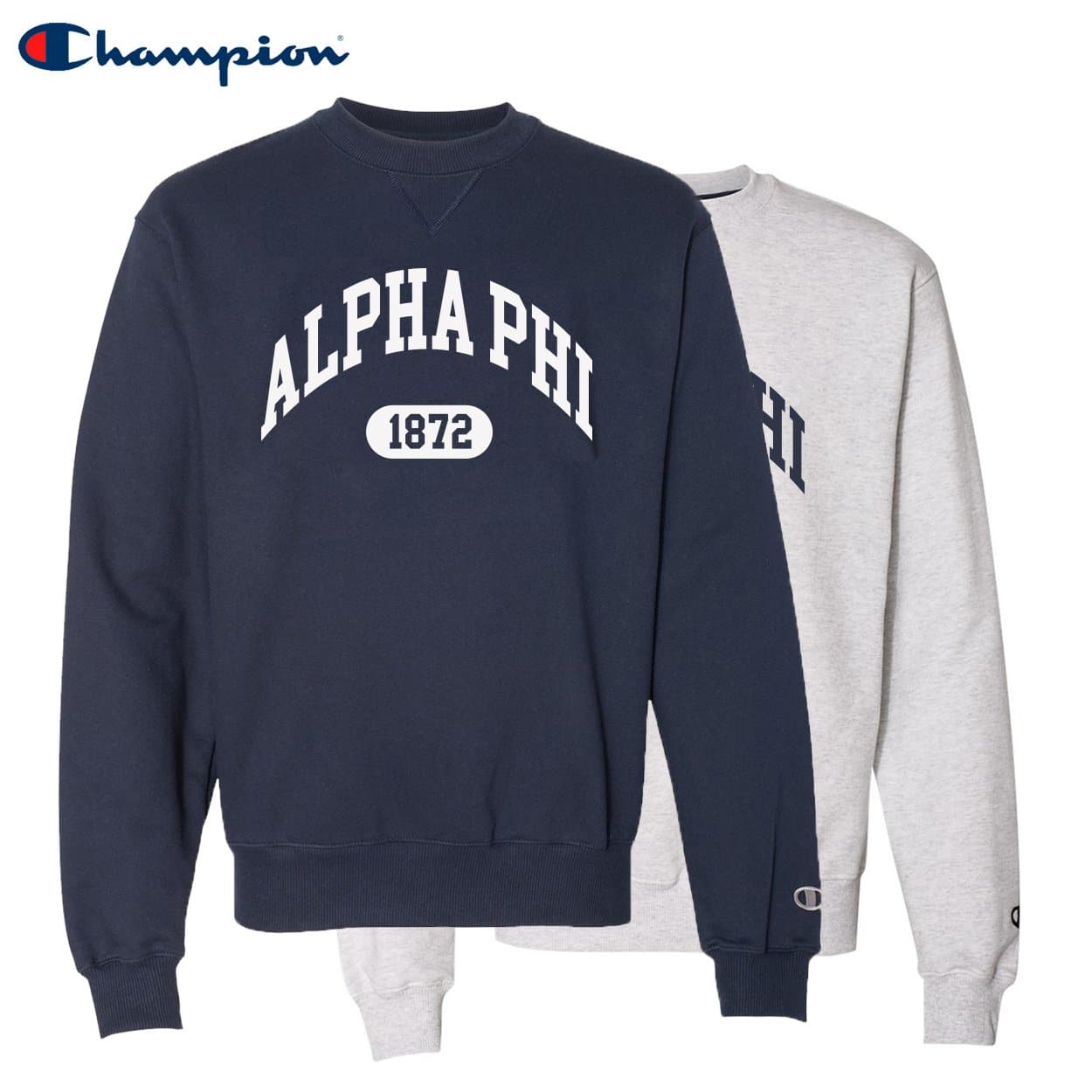 Alpha Phi Heavyweight Champion Crewneck Sweatshirt | Alpha Phi | Sweatshirts > Crewneck sweatshirts