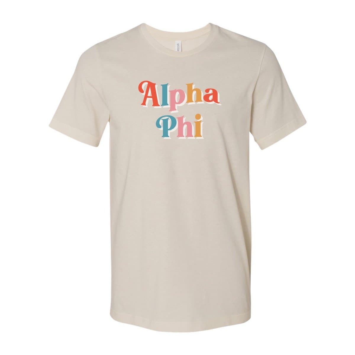 Alpha Phi Retro Pop Tee | Alpha Phi | Shirts > Short sleeve t-shirts