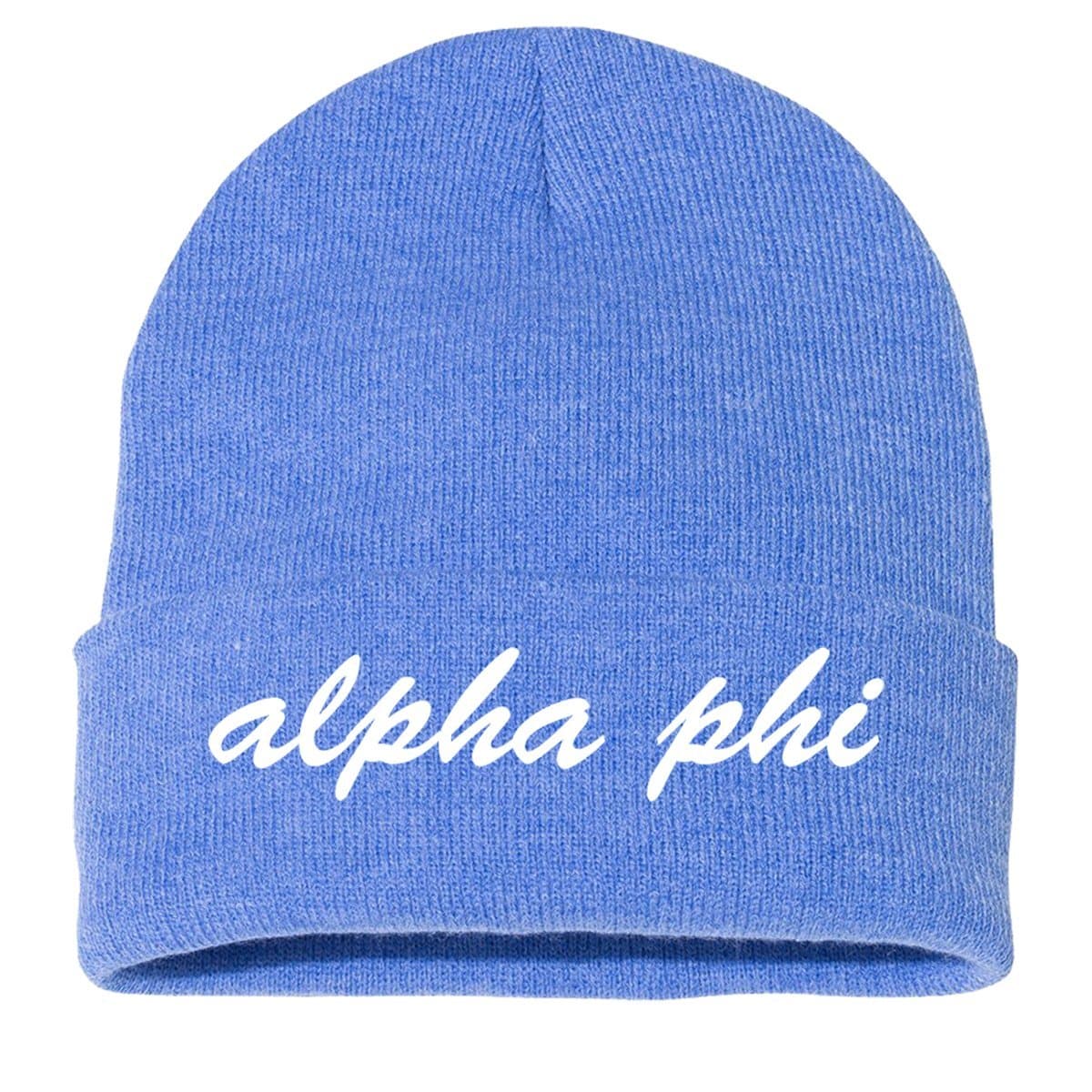 Alpha Phi Classic Beanie | Alpha Phi | Headwear > Beanies