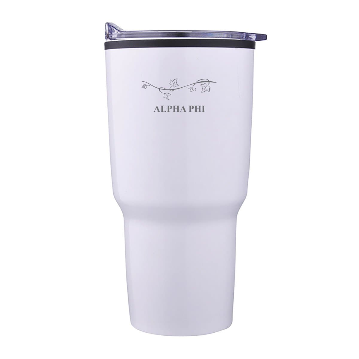 Alpha Phi 30oz White Tumbler | Alpha Phi | Drinkware > Travel mugs