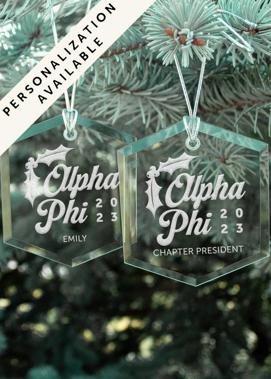 Alpha Phi Limited Edition 2023 Holiday Ornament