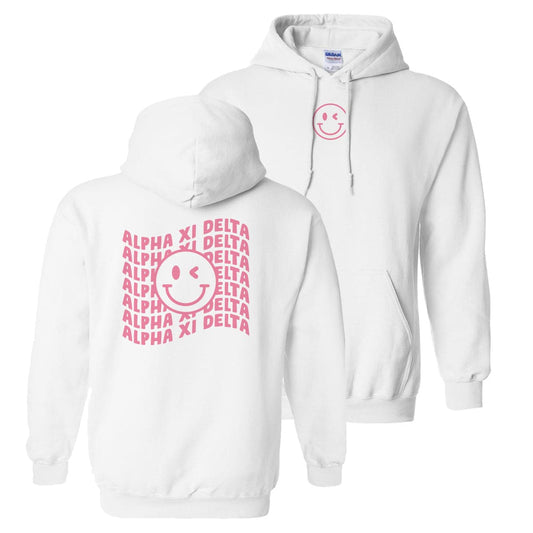 AXiD White Smiley Hoodie