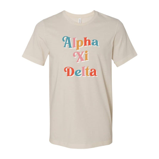AXiD Retro Pop Tee | Alpha Xi Delta | Shirts > Short sleeve t-shirts