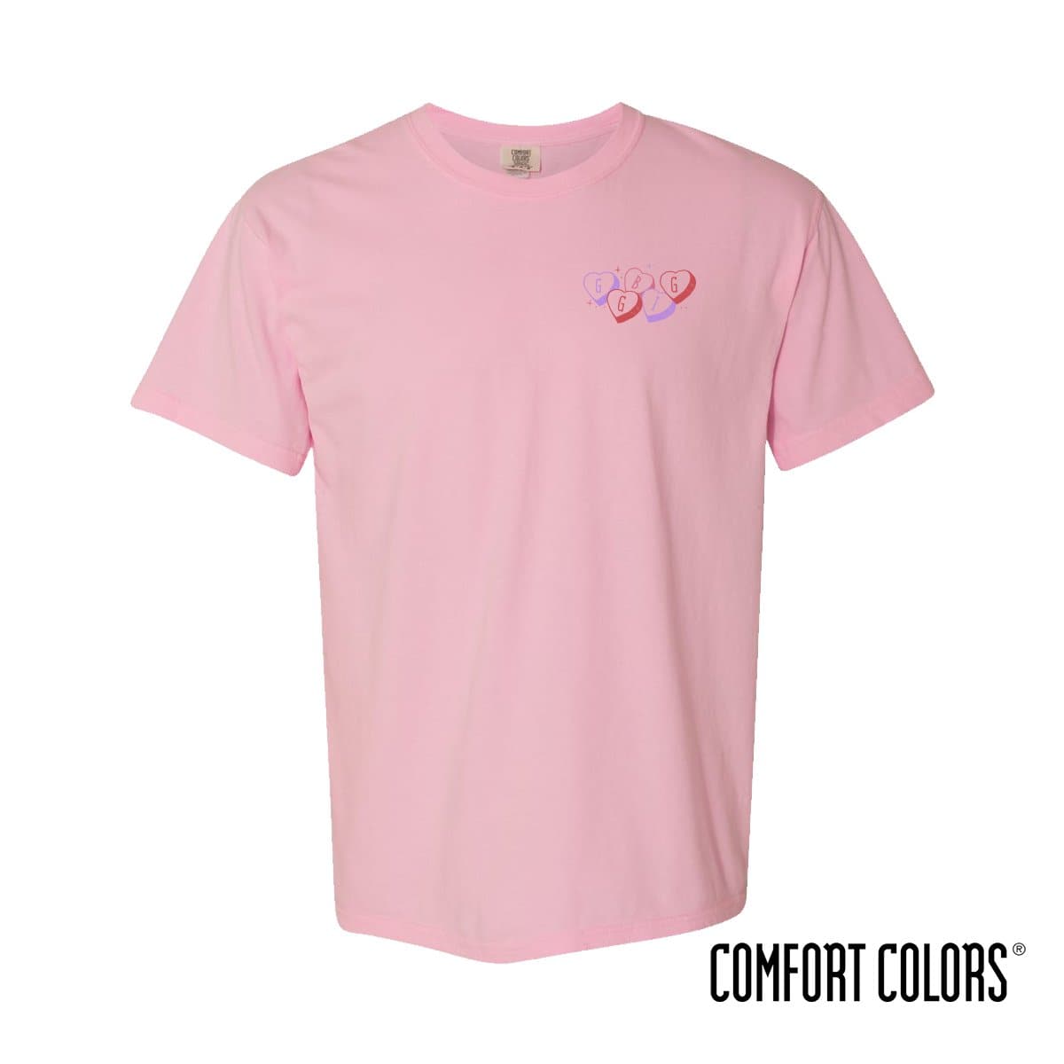 Comfort Colors Candy Hearts Fam Tees | Campus Classics | T Shirts