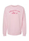 Chi O Pink Falling in Love Midweight Crew